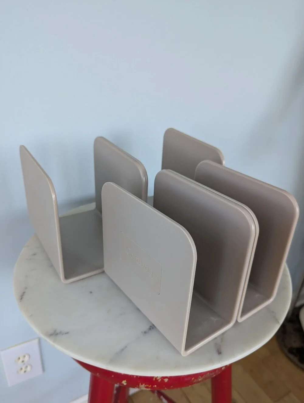 Caraway Set Of 4 Beige Magnetic Pot Pan Organizer Storage Dividers